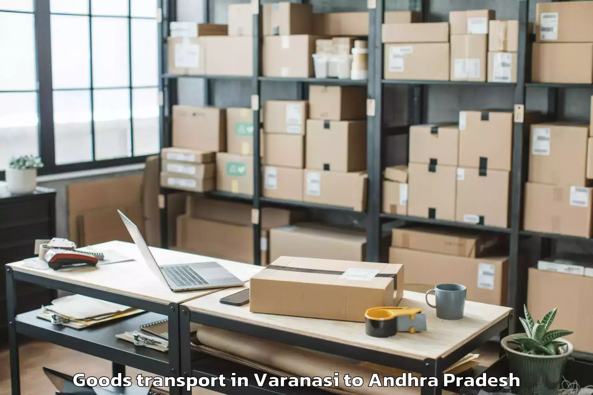 Expert Varanasi to Janakavarampanguluru Goods Transport